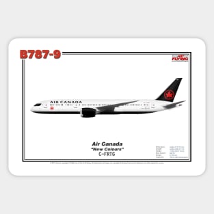 Boeing B787-9 - Air Canada "New Colours" (Art Print) Sticker